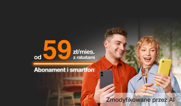 Od 59 zł/mies. z rabatami za abonament i smartfon